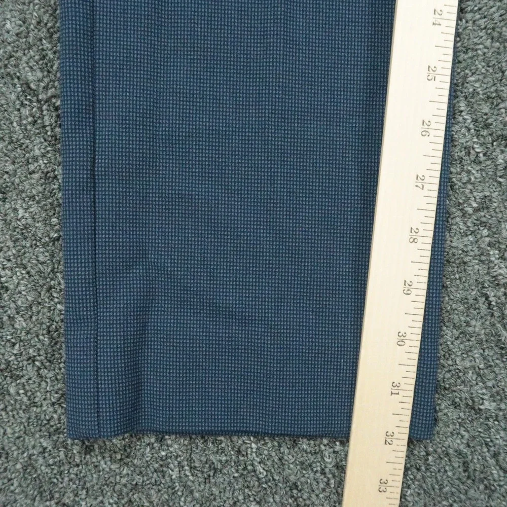 Mizzen+Main Pants Mens 32x32 Blue Straight Stretch Trouser Flat Front